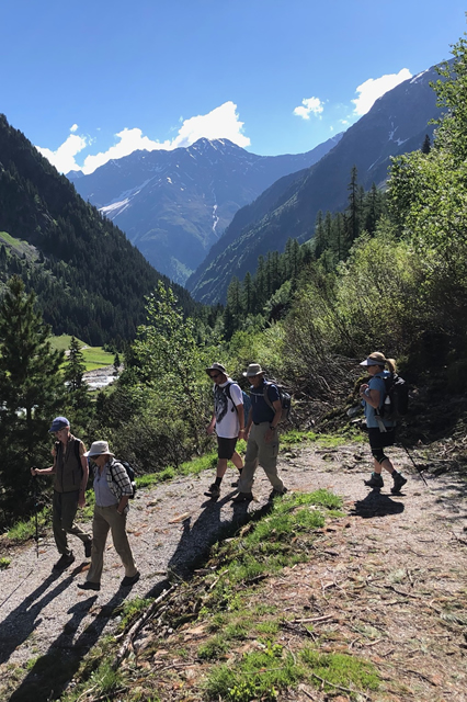 Hiking in Austria, 75 y/o with hip replacement