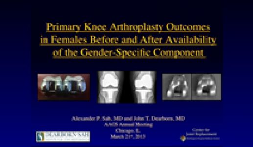 Primary Knee Athroplasty Outcomes in Females Before and After Availability of the Gender-Specific Component